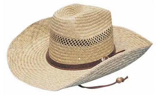 Headwear Cowboy Straw With Leather Band Hat X12 - S4089 Metro Workwear.